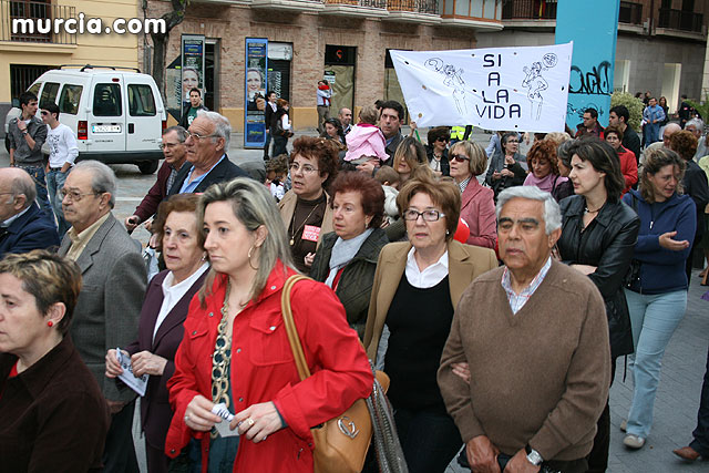 Casi 2.000 personas participan en el rezo del rosario 