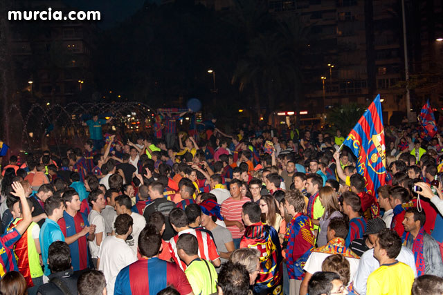 Celebracin del ttulo de Liga. FC Barcelona. Murcia 2010   - 3