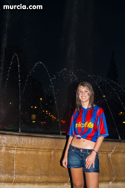 Celebracin del ttulo de Liga. FC Barcelona. Murcia 2010   - 5