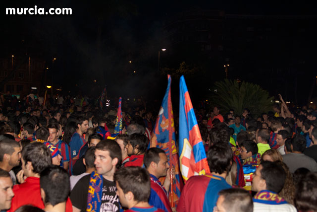 Celebracin del ttulo de Liga. FC Barcelona. Murcia 2010   - 9