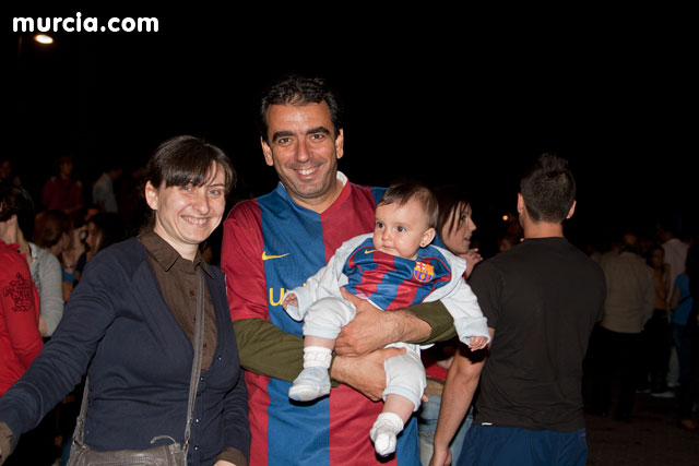 Celebracin del ttulo de Liga. FC Barcelona. Murcia 2010   - 10