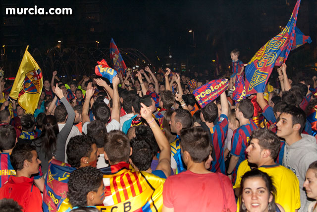 Celebracin del ttulo de Liga. FC Barcelona. Murcia 2010   - 13