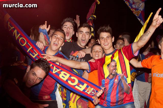 Celebracin del ttulo de Liga. FC Barcelona. Murcia 2010   - 14