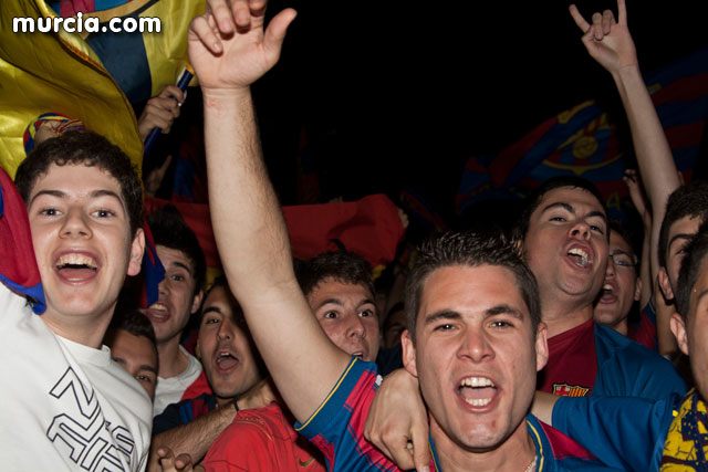 Celebracin del ttulo de Liga. FC Barcelona. Murcia 2010   - 15