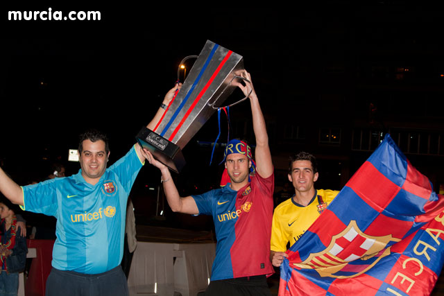 Celebracin del ttulo de Liga. FC Barcelona. Murcia 2010   - 16