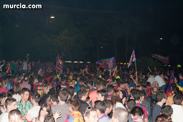 Celebracin del ttulo de Liga. FC Barcelona. Murcia 2010   - 21