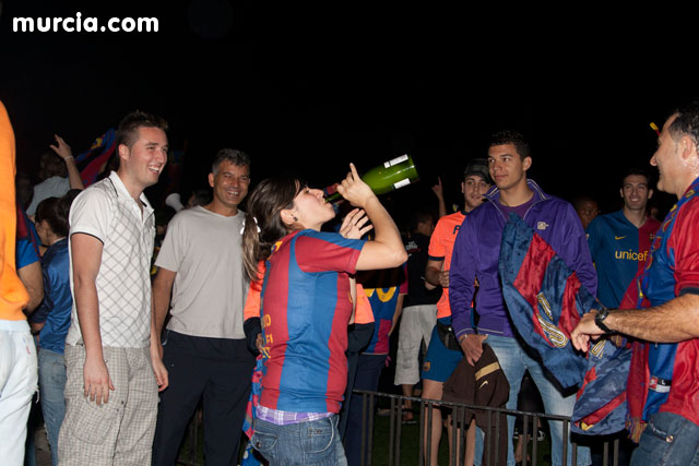 Celebracin del ttulo de Liga. FC Barcelona. Murcia 2010   - 22