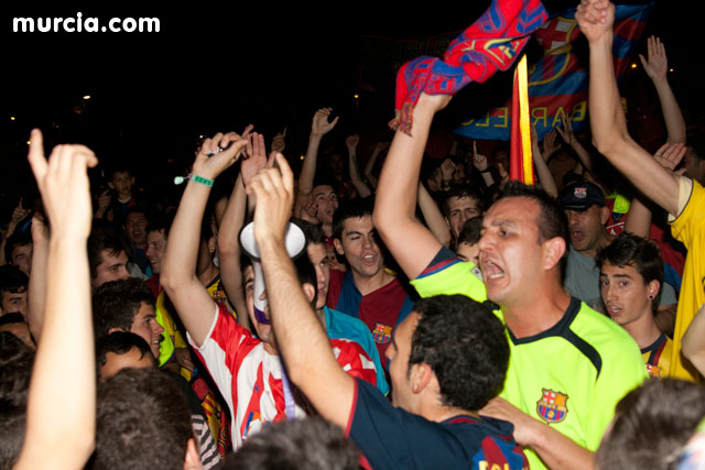 Celebracin del ttulo de Liga. FC Barcelona. Murcia 2010   - 23