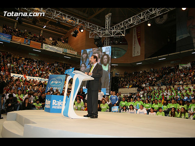 Mitin central de campaña PP Rajoy en Murcia - Elecciones 2008 - 200