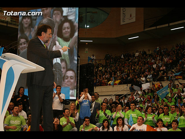 Mitin central de campaña PP Rajoy en Murcia - Elecciones 2008 - 202