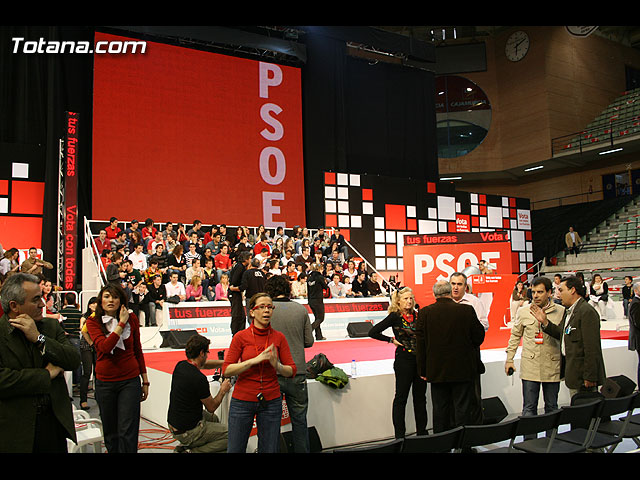 Mitin central de campaña PSOE Zapatero en Murcia - Elecciones 2008 - 1