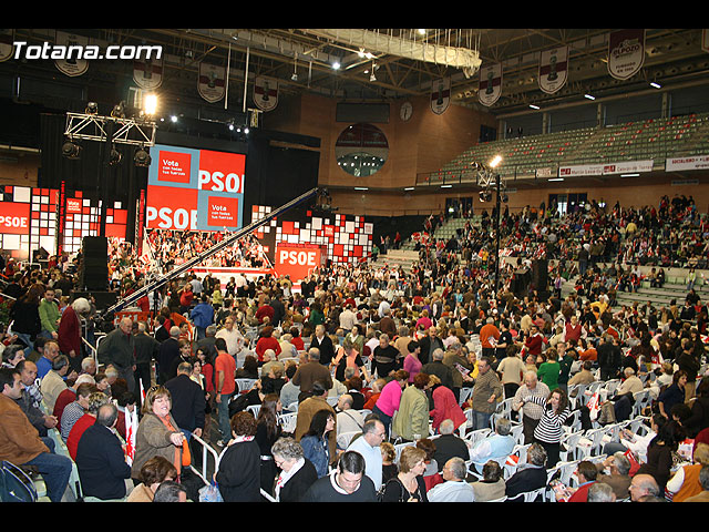 Mitin central de campaña PSOE Zapatero en Murcia - Elecciones 2008 - 50