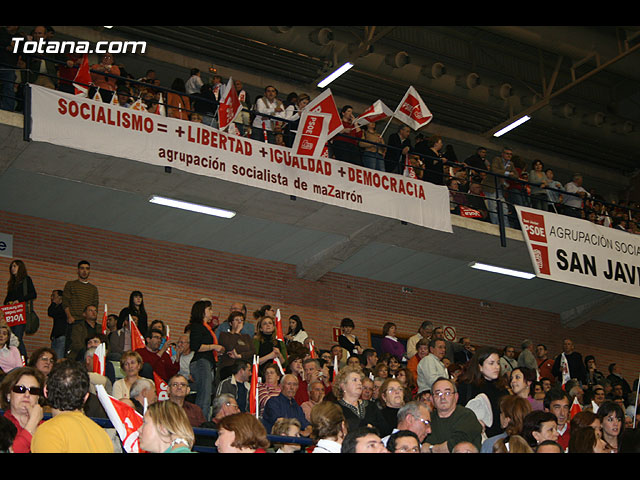 Mitin central de campaña PSOE Zapatero en Murcia - Elecciones 2008 - 89