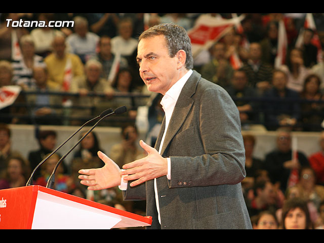 Mitin central de campaña PSOE Zapatero en Murcia - Elecciones 2008 - 181