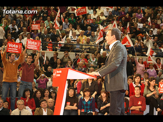 Mitin central de campaña PSOE Zapatero en Murcia - Elecciones 2008 - 189
