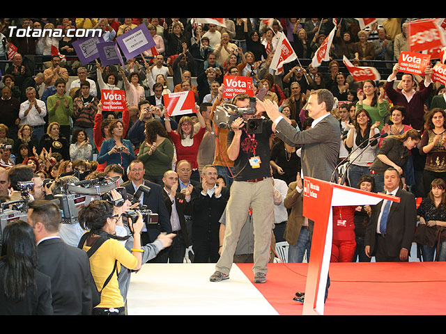 Mitin central de campaña PSOE Zapatero en Murcia - Elecciones 2008 - 200