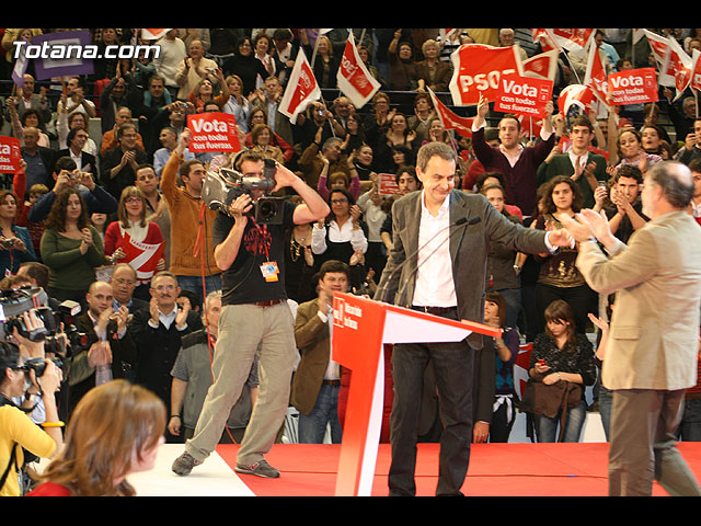 Mitin central de campaña PSOE Zapatero en Murcia - Elecciones 2008 - 201