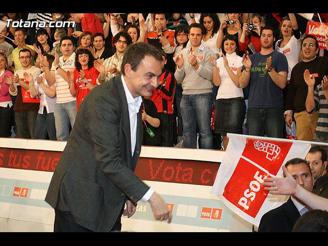 Mitin central de campaña PSOE Zapatero en Murcia - Elecciones 2008 - 209