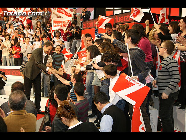 Mitin central de campaña PSOE Zapatero en Murcia - Elecciones 2008 - 225