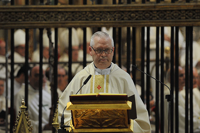 Toma de posesin del nuevo obispo de la dicesis de Cartagena, Jos Manuel Lorca Planes, en la Catedral de Murcia - 248