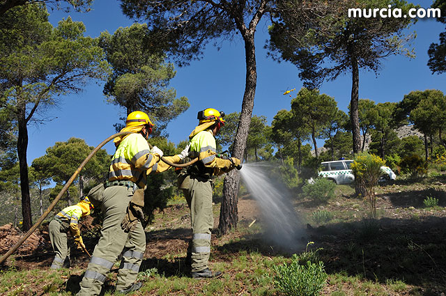 Doscientos efectivos en Sierra Espuña participaron en un simulacro de incendio - 121