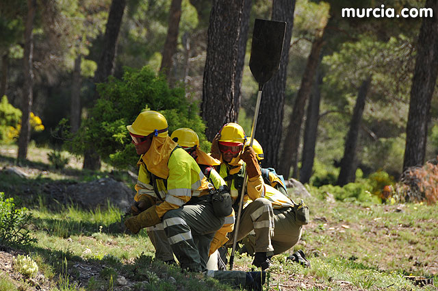Doscientos efectivos en Sierra Espuña participaron en un simulacro de incendio - 130