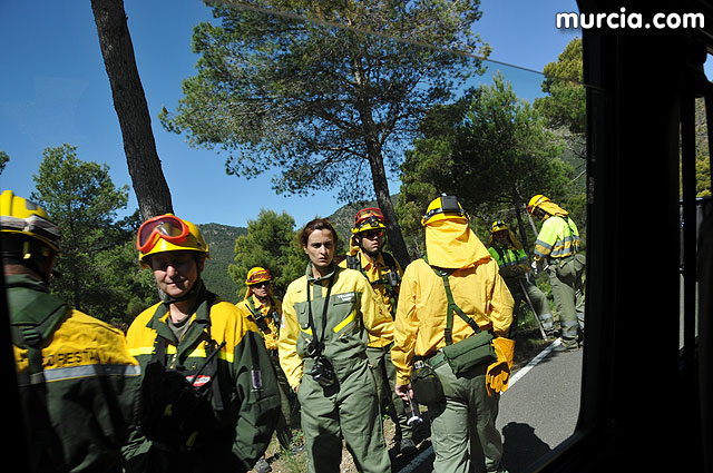 Doscientos efectivos en Sierra Espuña participaron en un simulacro de incendio - 142