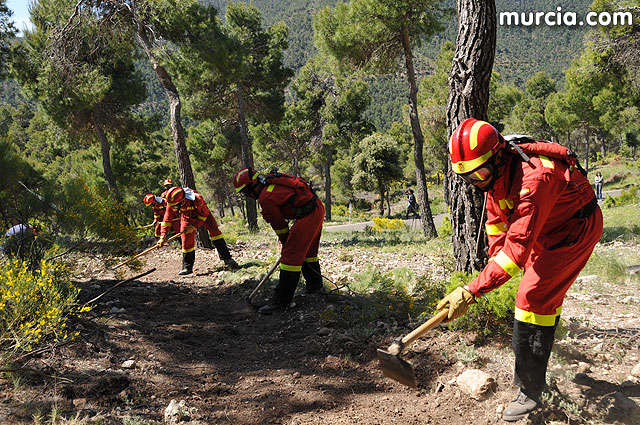 Doscientos efectivos en Sierra Espuña participaron en un simulacro de incendio - 153