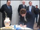 SE COLOCA LA PRIMERA PIEDRA DE LA FUTURA SEDE DE LA COFRAD�A DE JES�S RESUCITADO.