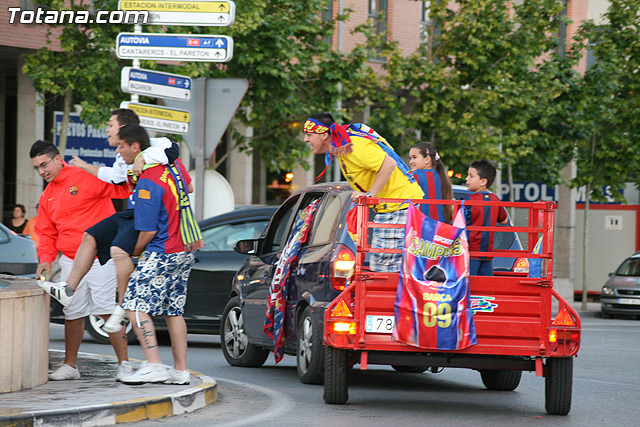 Celebracin del ttulo de Liga. FC Barcelona. Totana 2010 - 90