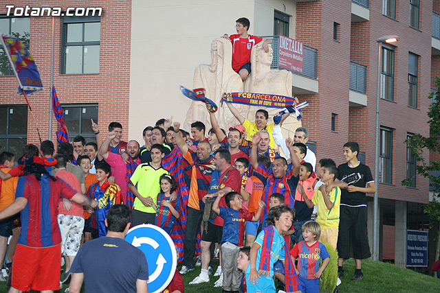 Celebracin del ttulo de Liga. FC Barcelona. Totana 2010 - 103