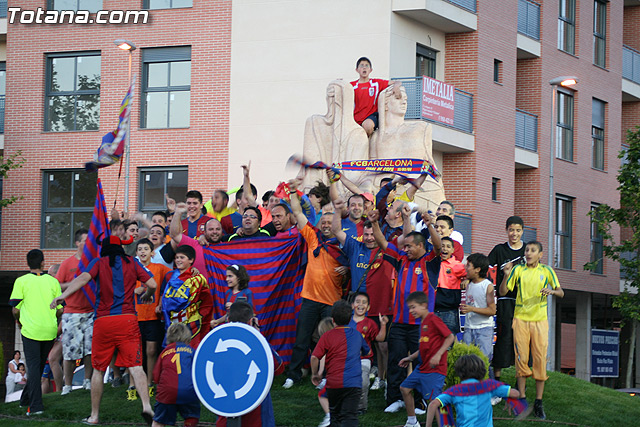 Celebracin del ttulo de Liga. FC Barcelona. Totana 2010 - 104