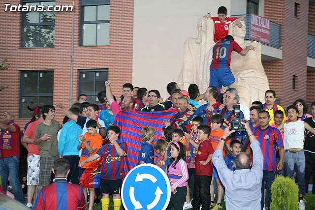 Celebracin del ttulo de Liga. FC Barcelona. Totana 2010 - 106