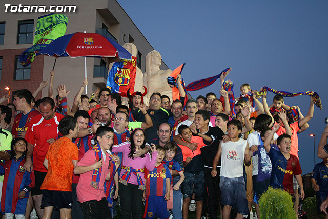 Celebracin del ttulo de Liga. FC Barcelona. Totana 2010 - 144