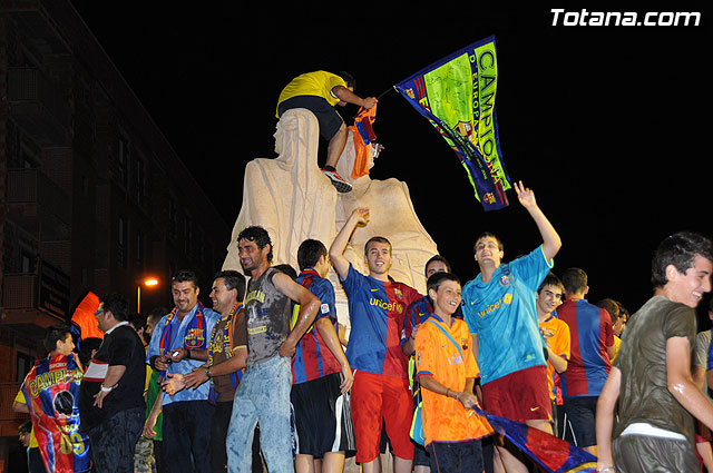 Celebracin del triunfo del Bara en la Liga de Campeones - 93