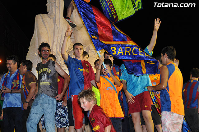 Celebracin del triunfo del Bara en la Liga de Campeones - 94