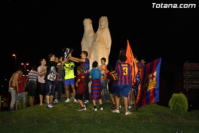 Celebracin de la victoria del FC Barcelona frente al Manchester en la final de la Liga de Campeones - 52