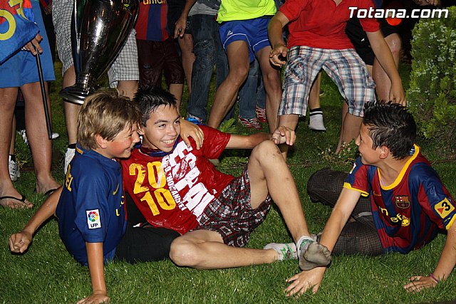 Celebracin de la victoria del FC Barcelona frente al Manchester en la final de la Liga de Campeones - 57