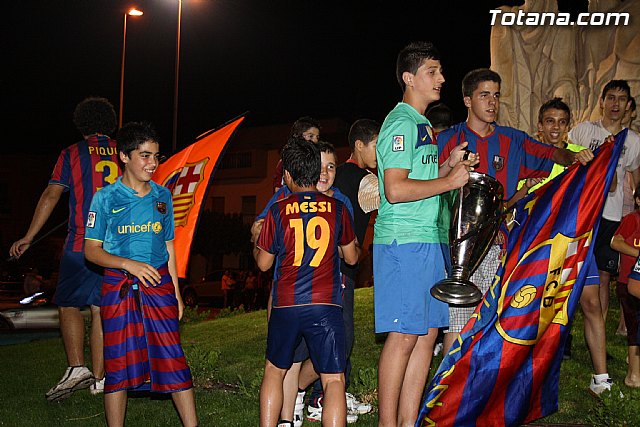 Celebracin de la victoria del FC Barcelona frente al Manchester en la final de la Liga de Campeones - 58