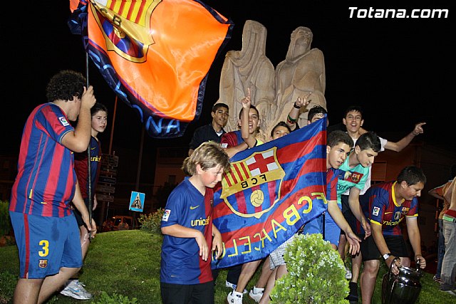 Celebracin de la victoria del FC Barcelona frente al Manchester en la final de la Liga de Campeones - 61