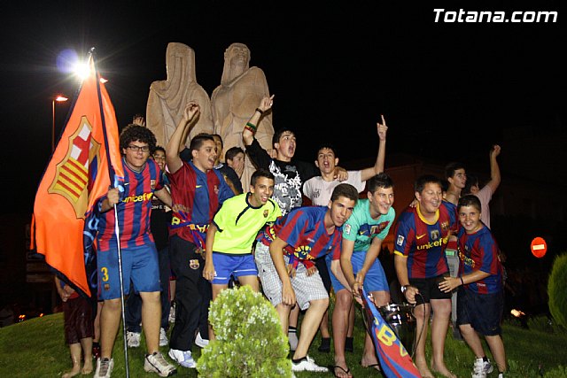 Celebracin de la victoria del FC Barcelona frente al Manchester en la final de la Liga de Campeones - 62