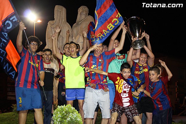 Celebracin de la victoria del FC Barcelona frente al Manchester en la final de la Liga de Campeones - 63