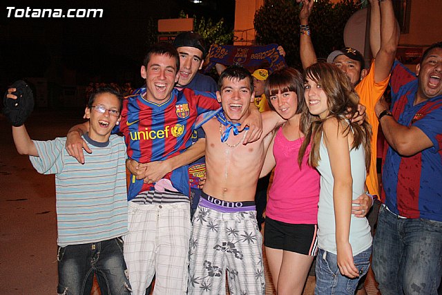 Celebracin de la victoria del FC Barcelona frente al Manchester en la final de la Liga de Campeones - 67