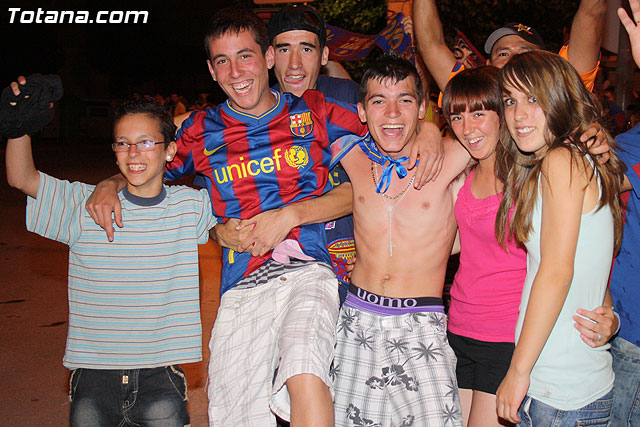 Celebracin de la victoria del FC Barcelona frente al Manchester en la final de la Liga de Campeones - 68
