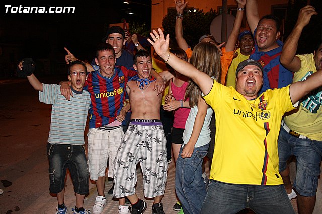 Celebracin de la victoria del FC Barcelona frente al Manchester en la final de la Liga de Campeones - 70