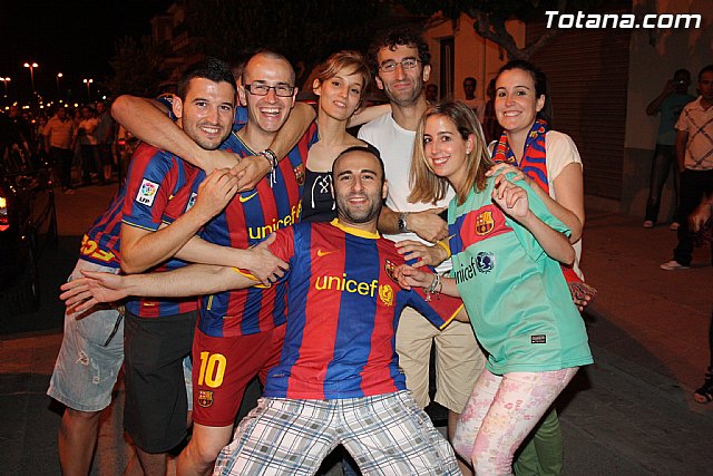 Celebracin de la victoria del FC Barcelona frente al Manchester en la final de la Liga de Campeones - 122