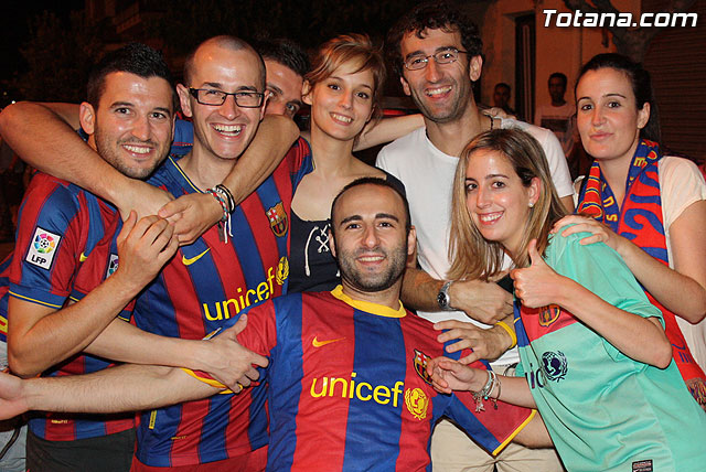 Celebracin de la victoria del FC Barcelona frente al Manchester en la final de la Liga de Campeones - 123
