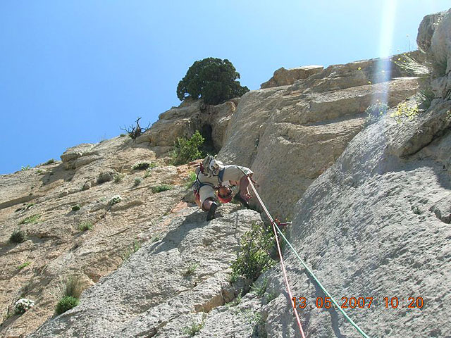 Jornada de escalada pared sur de Leiva - 43