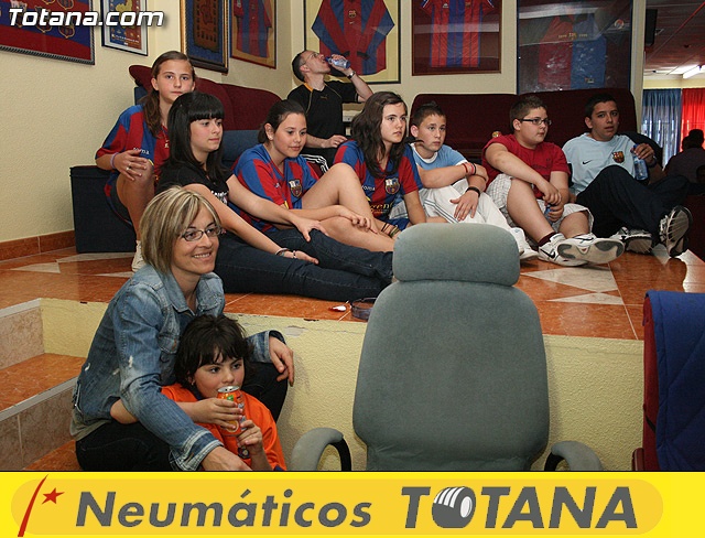Celebración del título de Liga. FC Barcelona. Totana 2010 - 11