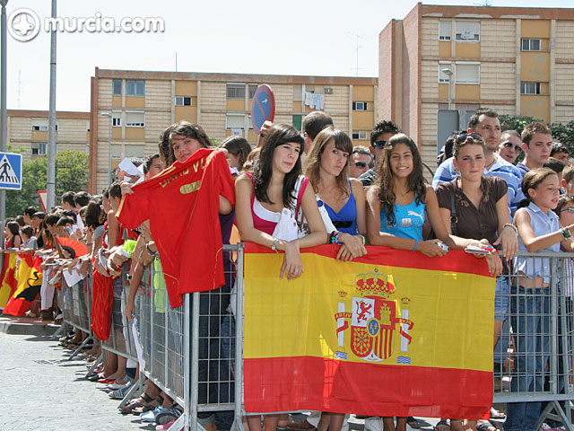 Murcia recibe a la campeona de Europa con pasin y cnticos a Iker Casillas - 39